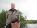 Aart aan het roer van de fluisterboot